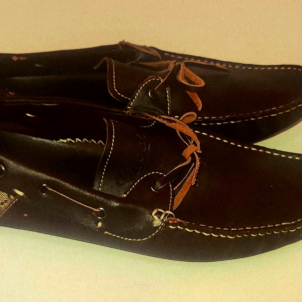 Gucci Black and Brown Loafers